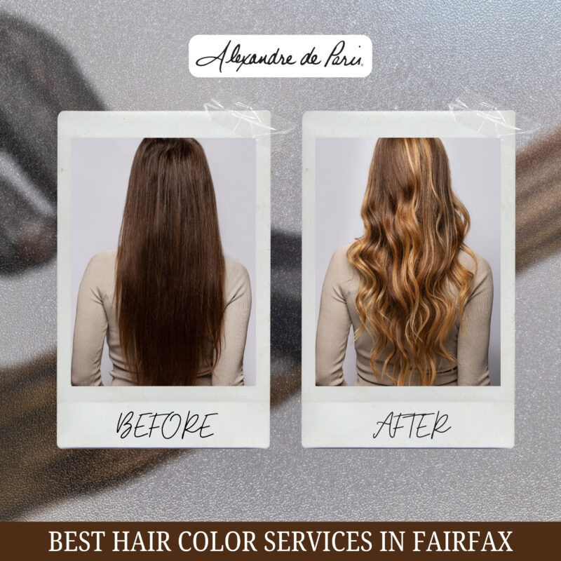 haircut styling and coloring