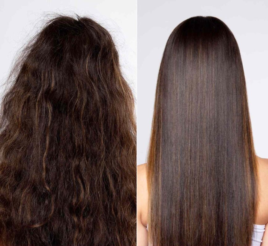 Before and After Hair treatment